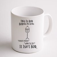 This Is Bob No Arms Knock Knock Stickman Joke Funny Mug