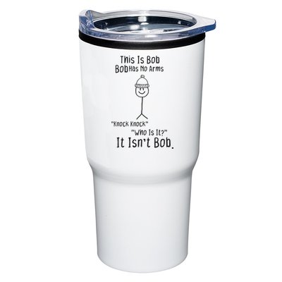 This Is Bob No Arms Knock Knock Stickman Joke Funny Tumbler