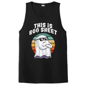 This Is Boo Sheet Funny Halloween Costume Ghost Pun Humor PosiCharge Competitor Tank