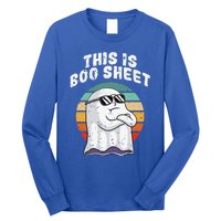 This Is Boo Sheet Funny Halloween Costume Ghost Pun Humor Long Sleeve Shirt