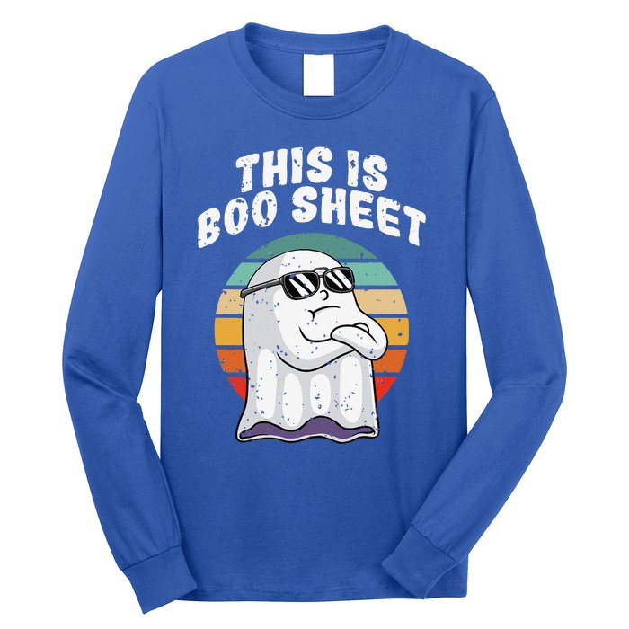 This Is Boo Sheet Funny Halloween Costume Ghost Pun Humor Long Sleeve Shirt