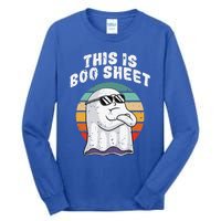 This Is Boo Sheet Funny Halloween Costume Ghost Pun Humor Tall Long Sleeve T-Shirt