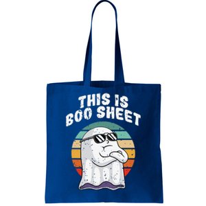 This Is Boo Sheet Funny Halloween Costume Ghost Pun Humor Tote Bag