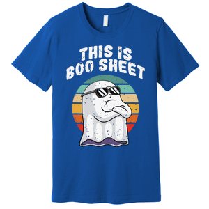 This Is Boo Sheet Funny Halloween Costume Ghost Pun Humor Premium T-Shirt