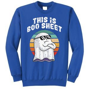 This Is Boo Sheet Funny Halloween Costume Ghost Pun Humor Tall Sweatshirt