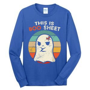 This Is Boo Sheet Funny Halloween Costumes Funny Halloween Tall Long Sleeve T-Shirt