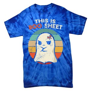 This Is Boo Sheet Funny Halloween Costumes Funny Halloween Tie-Dye T-Shirt