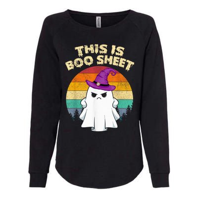 This Is Boo Sheet Ghost Retro Halloween Costume  Wo Womens California Wash Sweatshirt