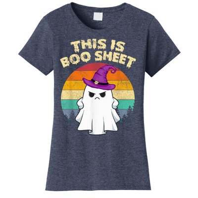 This Is Boo Sheet Ghost Retro Halloween Costume  Wo Women's T-Shirt