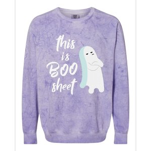 This Is Boo Sheet Funny Halloween Ghost Gift Colorblast Crewneck Sweatshirt