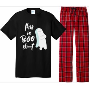 This Is Boo Sheet Funny Halloween Ghost Gift Pajama Set