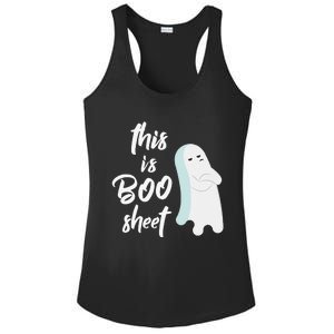 This Is Boo Sheet Funny Halloween Ghost Gift Ladies PosiCharge Competitor Racerback Tank