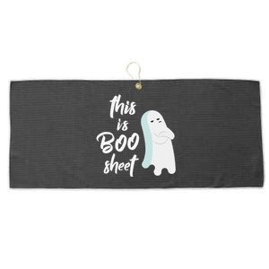 This Is Boo Sheet Funny Halloween Ghost Gift Large Microfiber Waffle Golf Towel