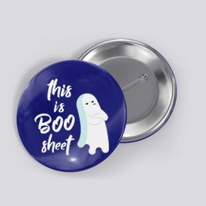 This Is Boo Sheet Funny Halloween Ghost Gift Button