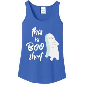 This Is Boo Sheet Funny Halloween Ghost Gift Ladies Essential Tank