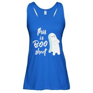 This Is Boo Sheet Funny Halloween Ghost Gift Ladies Essential Flowy Tank