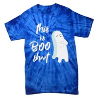 This Is Boo Sheet Funny Halloween Ghost Gift Tie-Dye T-Shirt