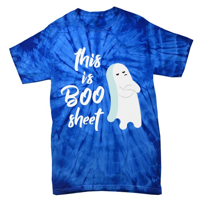 This Is Boo Sheet Funny Halloween Ghost Gift Tie-Dye T-Shirt