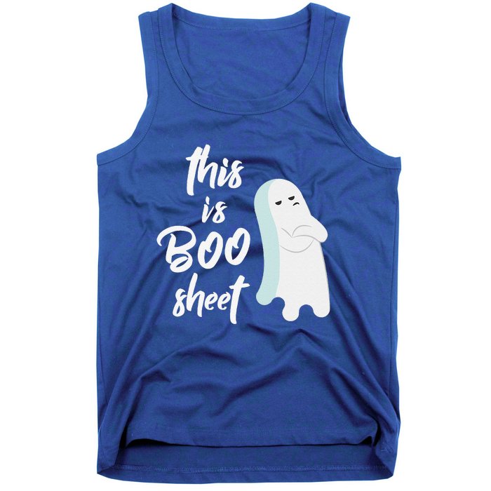 This Is Boo Sheet Funny Halloween Ghost Gift Tank Top