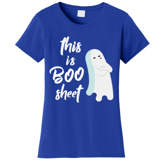 This Is Boo Sheet Funny Halloween Ghost Gift Women's T-Shirt