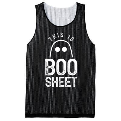 This Is Boo Sheet Ghost Ghosts Halloween Scary Mesh Reversible Basketball Jersey Tank