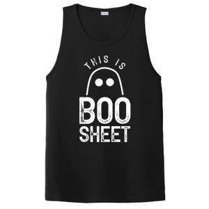 This Is Boo Sheet Ghost Ghosts Halloween Scary PosiCharge Competitor Tank