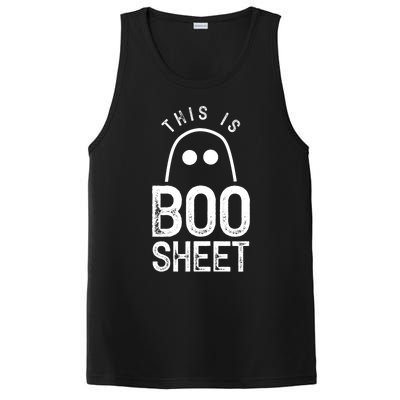 This Is Boo Sheet Ghost Ghosts Halloween Scary PosiCharge Competitor Tank