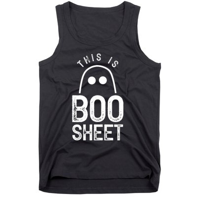 This Is Boo Sheet Ghost Ghosts Halloween Scary Tank Top