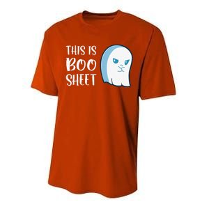 This Is Boo Sheet Funny Halloween Sayings Performance Sprint T-Shirt