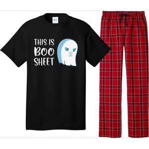 This Is Boo Sheet Funny Halloween Sayings Pajama Set