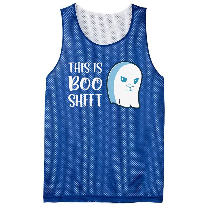 This Is Boo Sheet Funny Halloween Sayings Mesh Reversible Basketball Jersey Tank