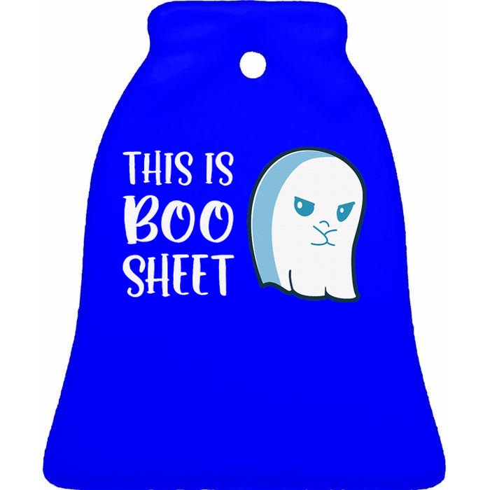 This Is Boo Sheet Funny Halloween Sayings Ceramic Bell Ornament