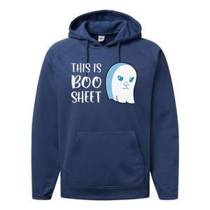 This Is Boo Sheet Funny Halloween Sayings Performance Fleece Hoodie