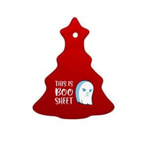 This Is Boo Sheet Funny Halloween Sayings Ceramic Tree Ornament