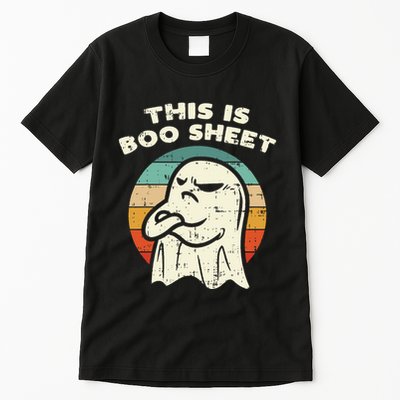 This Is Boo Sheet Ghost Retro Halloween Costume Tall T-Shirt