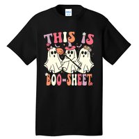 This Is Boosheet Halloween Ghost Costume Retro Groovy Tall T-Shirt