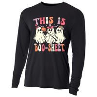 This Is Boosheet Halloween Ghost Costume Retro Groovy Cooling Performance Long Sleeve Crew