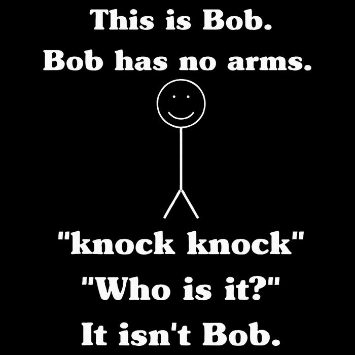 This Is Bob Bob Has No Arms Knock Knock Who Is It 16 in Basic Backpack