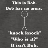 This Is Bob Bob Has No Arms Knock Knock Who Is It Vector Backpack