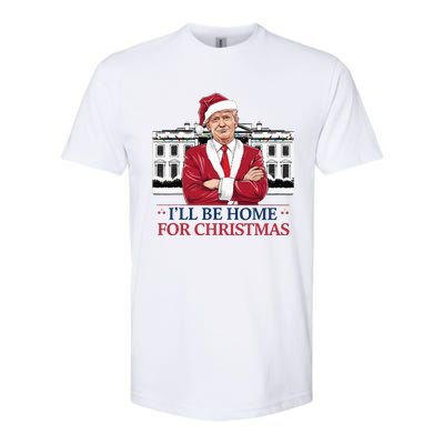 Trump ILl Be Home For Christmas Whitehouse 2024 Softstyle CVC T-Shirt