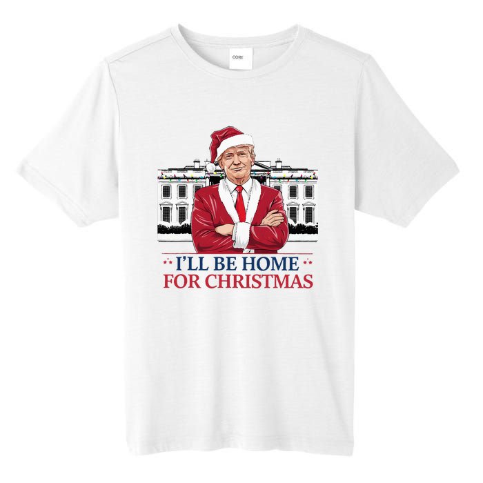 Trump ILl Be Home For Christmas Whitehouse 2024 Tall Fusion ChromaSoft Performance T-Shirt