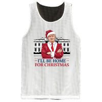 Trump ILl Be Home For Christmas Whitehouse 2024 Mesh Reversible Basketball Jersey Tank