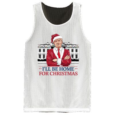 Trump ILl Be Home For Christmas Whitehouse 2024 Mesh Reversible Basketball Jersey Tank