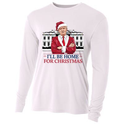 Trump ILl Be Home For Christmas Whitehouse 2024 Cooling Performance Long Sleeve Crew