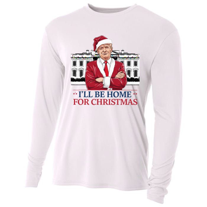 Trump ILl Be Home For Christmas Whitehouse 2024 Cooling Performance Long Sleeve Crew