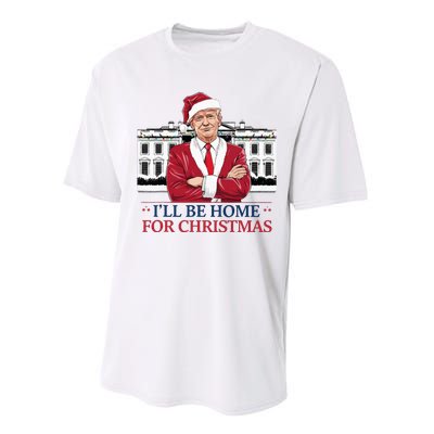 Trump ILl Be Home For Christmas Whitehouse 2024 Performance Sprint T-Shirt