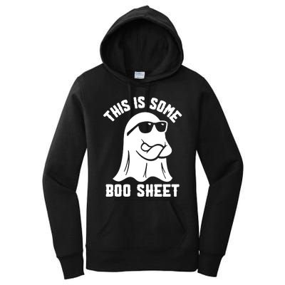 This Is Boosheet Halloween Ghost Costume Retro Groovy Women's Pullover Hoodie