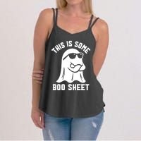 This Is Boosheet Halloween Ghost Costume Retro Groovy Women's Strappy Tank