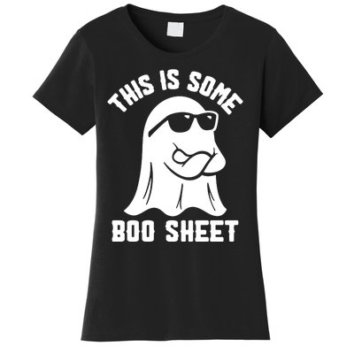 This Is Boosheet Halloween Ghost Costume Retro Groovy Women's T-Shirt