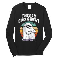 This Is Boo Sheet Funny Halloween Costume Ghost Pun Humor Long Sleeve Shirt